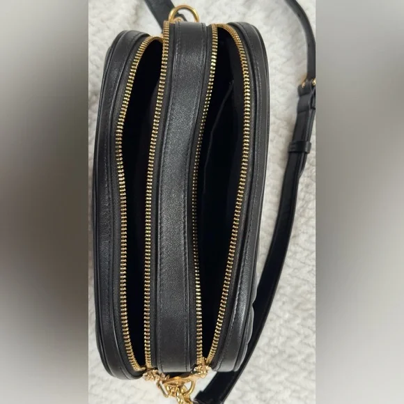 Coach Jes Quilted Crossbody, Black with gold hardware - Picture 8 of 11